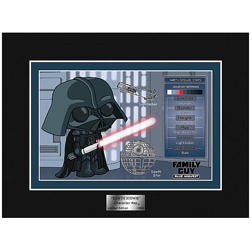 EE Exclusive Star Wars Family Guy Darth Stewie Character Key